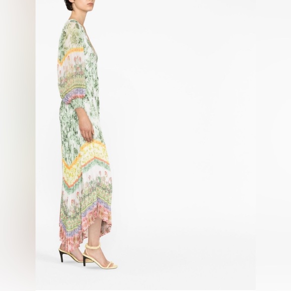 Alice * Olivia Sion Sunburts Pleated Maxi Dress - Picture 2 of 5